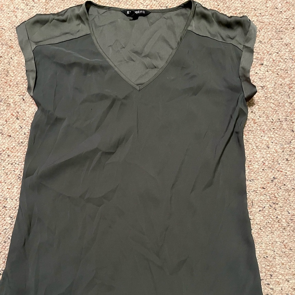 Olive Green Top